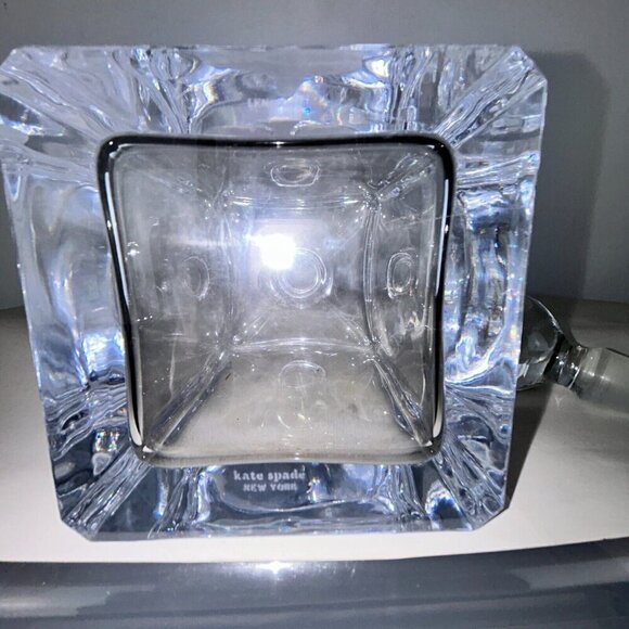 Lenox Kate Spade Gin Rummy Whiskey Decanter Full Lead Crystal 750 ml NOTE - Picture 10 of 14